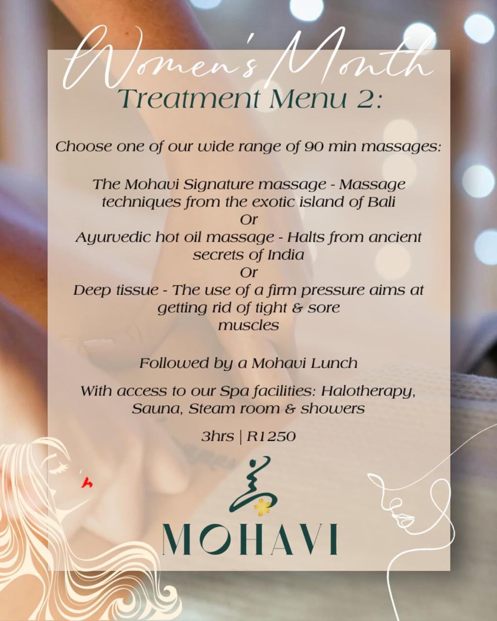 Mohavi Spa - Women's Month Promo 2